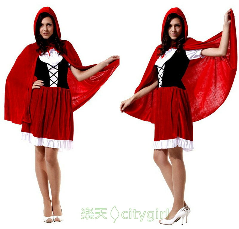 樂天商城 - 【CityGirl】ハロウィン コスプレ キャラクター ドレス ワンピース 民族衣装 レッド マント モテる 欧米 文化祭 忘年会 カーニバル 演出服 レディース cosplay 女性用 コスプレ衣装 仮装 舞台劇 大人用 おもしろ 童話 コスチューム セクシー 団体