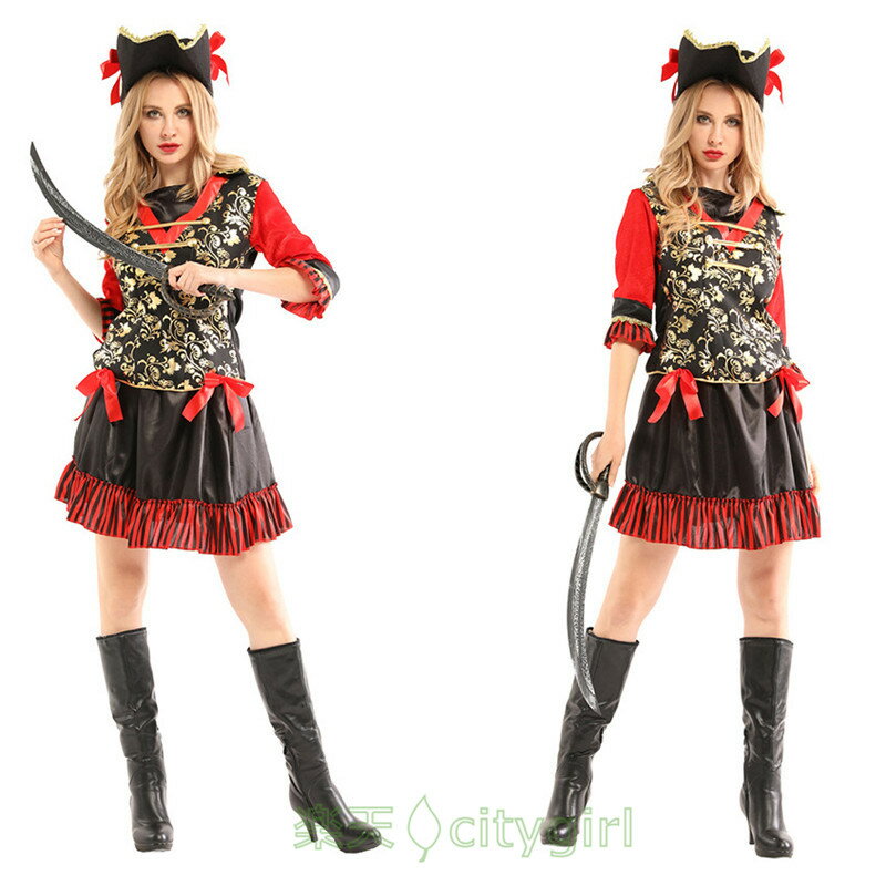 樂天商城 - 【CityGirl】ハロウィン コスプレ 女海賊 海賊服 プリンセス セクシー ワンピース アニメ 舞台劇 大人用 コスチューム コスプレ衣装 仮装 文化祭 忘年会 舞台衣装 演出服 レディース 女性用cosplay