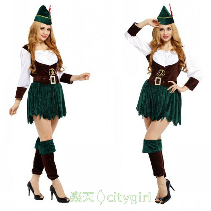 樂天商城 - 【CityGirl】ハロウィン コスプレ 欧米 ハンター 民族衣装 モテる 文化祭 忘年会 カーニバル 演出服 レディース cosplay 女性用 コスプレ衣装 仮装 舞台劇 大人用 おもしろ コスチューム ナース 団体