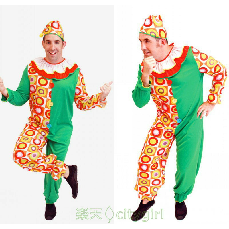 Clown - 【CityGirl】ハロウィン コスプレ 欧米 ピエロ 可愛い かわいい 男用 メンズ用 cosplay コスプレ衣装 アニメ 舞台劇 大人用 コスチューム 文化祭 忘年会 舞台衣装 演出服 パーティー おもしろ 仮装 ナース