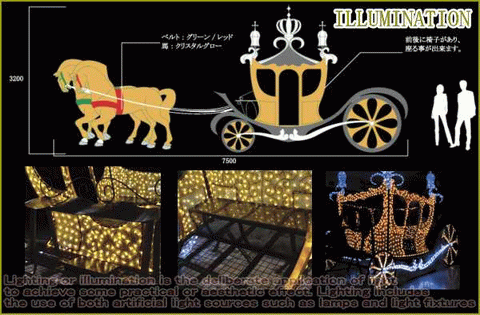 【イルミネーション】LED クリスタル 馬車【キングゴールド】【馬車】【3D】【大型用品】【クリスマス】【イルミネーション】【電飾】【装飾】【飾り】【パーティ】【イベント】【光】【LED】【モチーフ】今年もかわいいイルミネーションで飾り付け