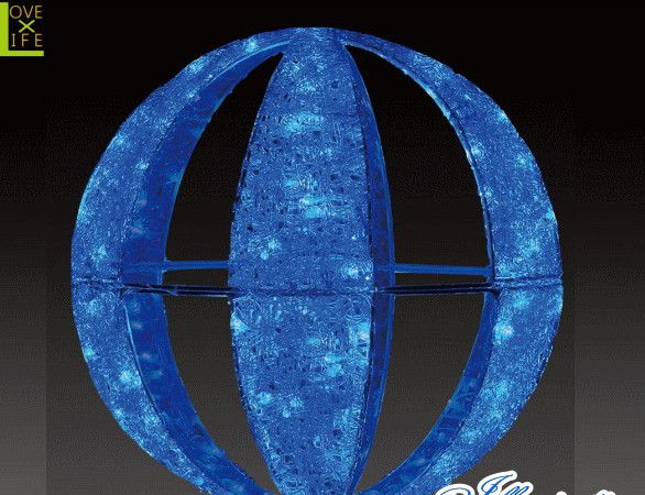 LED イルミネーション 大型商品 LEDクリスタル キャンディボールサイズM ボール 球体 玉 アート 輝き デザイン 装飾 光 電飾 モチーフ クリスマス クリスタル 今年もかわいいイルミネーションで飾り付け