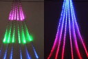 【LED】【ドレープ】【RGB】【RD3(C)RGB】LED ドレープライト【3M】【レインボー】【クリアコード】【ツリー】【山】【流れ】【虹色】常に色が変化し...