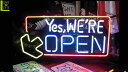 【アメリカン雑貨】ネオン サイン【YES WE'RE OPEN】【アメリカ雑貨】【ネオンライト】【電飾】【BAR】【インテリア】【アメリカ】【USA】【かわいい...