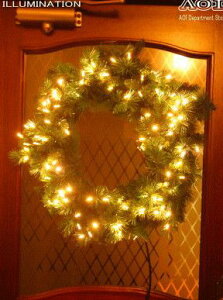 LED　クリスマスリース　モチーフ　イルミネーション　玄関先や室内に取り付けてクリスマスを満喫であります！窓辺もいいかも！？2008年新作！【送料無料】【新商品】【大人気】【大大人気】【20 】