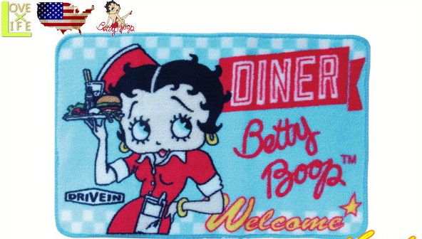 【アメリカン雑貨】【BettyBoop】フロアマット ベティ【AMERICAN FLOOR MAT】 ...