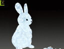 【LED】【イルミネーション】【大型商品】LEDクリスタル ウサギ【ラビット】【アニメ】【絵本】【3D】【キュート】【置物】【アニマル】【動物】【電飾】【モチーフ】【クリスマス】【クリスタル】今年もかわいいイルミネーションで飾り付け