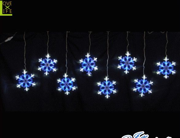 【イルミネーション】LED スノーフレークつらら【ブルーホワイト】【結晶】【雪】【スノー】【2D】【装飾】【飾り】【アート】【輝き】【電飾】【モチーフ】【クリスマス】【クリスタル】今年もキュートなモチーフが多数新登場 かわいく飾り付け