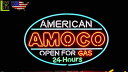 【アメリカン雑貨】ネオン サイン【AMOCO 24 HRS】【アメリカ雑貨】【ネオンライト】【電飾】【BAR】【インテリア】【アメリカ】【USA】【おしゃれ】