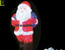 【電源セット】【イルミネーション】サンタクロース【Mサイズ】【サンタ】【クリスタル】【立体】【サンタさん】【グロー】【LED】【クリスマス】【電飾】【モチーフ】