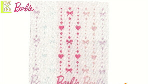 【バービー】【Barbie】ウォッシュタオル【スカラップロゴ】【たおる】【レディ】【バービー人形】【アメリカ】【キャラ】【おもちゃ】【女の子】【おしゃれ】