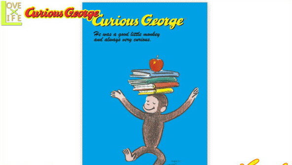 おさるのジョージ ポストカード本 手紙 絵はがき ひとまねこざる グッズ キャラ 絵本 アニメ キャラクターグッズ 雑貨