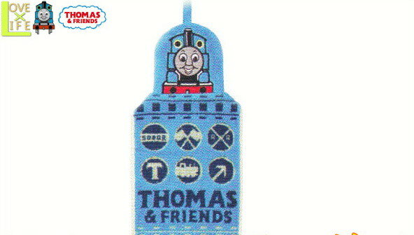 楽天AOIデパート【機関車トーマス】マスコット付きドレスタオル【ナンバーワンブルーエンジン】【THOMAS】【タオル】【キッズ】【アニメ】【グッズ】【汽車】【機関車】【トーマス】【キッチン】【洗面】【掛タオル】【たおる】【贈り物】