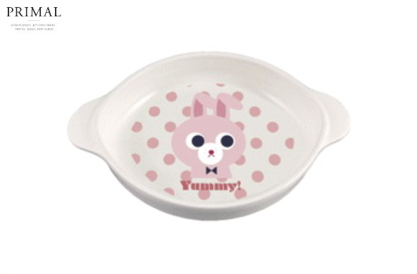【YUMMY】プレート小【ウサギ】【皿】【とり皿】【キッチン】【スタッキング】【贈り物】【赤ちゃん】【赤ん坊】【ベイビー】【ベビー】【食器】【食事】