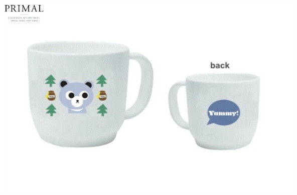 【YUMMY】プラスチックマグ【クマ】【マグ】【カップ】【キッチン】【スタッキング】【贈り物】【赤ちゃん】【赤ん坊】【ベイビー】【ベビー】【食器】【食事】