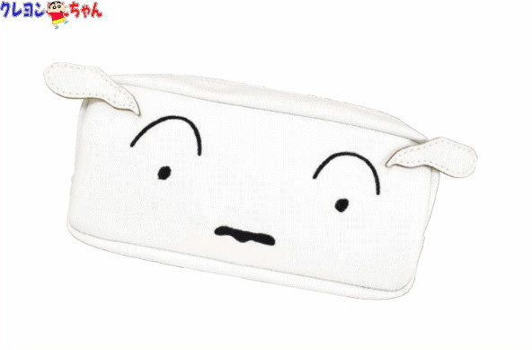 クレヨンしんちゃん ドアップペンポーチシロ しんちゃん ぬいぐるみ しんのすけ グッズ マンガ アニメ 文房具 学校 勉強 ペンケース 筆箱