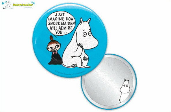 【ムーミン】【moomin】缶ミラー【コミックムーミン】【リトルミイ】【鏡】【ミラー】【かがみ】【手鏡】【生活雑貨】【キーホルダー】【アニメ】【グッズ】【かわいい】