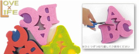 ABC　スポンジ【カットスポンジ】♪AOIデパートのキッチン雑貨シリーズ♪かわいい生活雑貨でハッピーライフ★【】【新商品】【大人気】【大大人気】【5 】