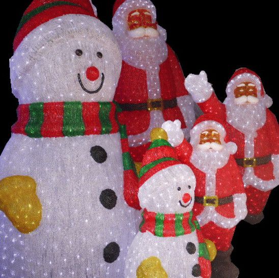 LEDアクリル【スノーマン】【ビッグ】【180cm】雪だるま　今年は一段とクォリティーがたかい！　LEDイルミネーション　【LED】【20 】【送料無料】【クリスマス】【イルミネーション】【電飾】【モチーフ】【大人気】