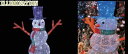【イルミネーション】【大型商品】LED クリスタルグロー スノーマン【M】【雪だるま】【雪】【3D】【クリスマス】【ILLUMINATION】【電飾】【装飾】【...