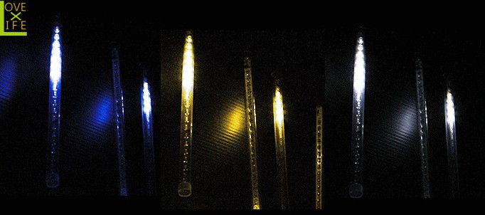 【LEDライト】【50 】LED　ショートスターダスト【星】【雪】【200球】【ブラックコード】流れ星を再現★かっこいい降り注ぐ星が素敵です♪【2012年新作】【送料無料】【大人気】【イルミネーション】【クリスマス】【LED】【大人気】