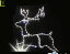 【20 】2D トナカイ【壁掛け】【モチーフ】【トナカイ】【鹿】【自然】飛び跳ねるトナカイがかっこいい！壁に掛けてジャンプ♪【2013年新作】【送料無料】【大人気】【イルミネーション】【クリスマス】【LED】【大人気】