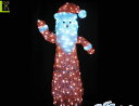 【20 】LED スタンド トール サンタ【サンタクロース】【3D】【立体】【サンタさん】【LED】ノッポのサンタさんが玄関でお客様をお出迎え！キッズが喜びます♪【送料無料】【クリスマス】【イルミネーション】【電飾】【モチーフ】