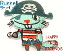 HAPPY TREE FRIENDSハッピーツリーフレンズ ラッセル RUSSELL ワッペン【】【15 】【大人気】