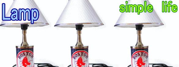 ボストン・レッドソックス【Boston Red Sox】　ベースボール　ランプ【Lamp】！コレ電気ですので机に置..