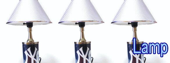 ニューヨーク・ヤンキース【New York Yankees】　ベースボール　ランプ【Lamp】！コレ電気ですので机に..
