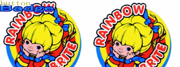 【送料無料】レインボーブライト【Rainbow Brite】人気の缶バッジを大量投入！服やバック・カバンなど..