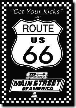 ルート66【Route 66】【ブラック】ポスタ...の商品画像