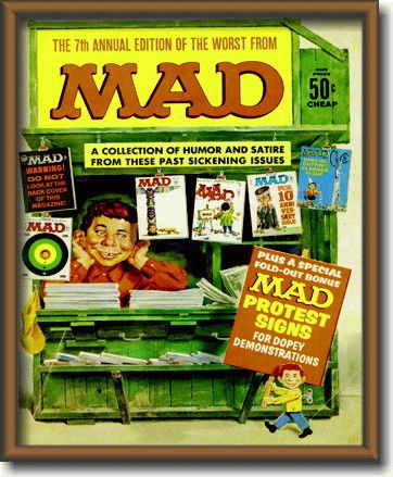 マッド　TV【MAD TV】【No.8】【Sサイズ】ミニサイズのイラスト ピクチャーフレーム！インテリアにどうぞ♪アメリカの香りがする商品を揃えました♪企業ロゴやキャラクター！どれもCOOLです♪【】【5 】【sybp】【w1】