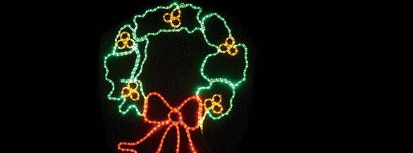 楽天AOIデパート新商品　LEDイルミネーション　LEDモチーフ リース（大）♪ドキドキ！ワクワク！かわいいモチーフたちが玄関先でお出迎え！ ♪大人気　クリスマス　LED　イルミネーション　電飾　【送料無料】　2010イルミ_debut　2010イルミ_led　2010イルミ_eco