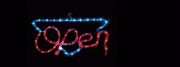 楽天AOIデパート【新商品】LEDイルミネーション　LEDモチーフ OPEN♪クリスタルな輝きが新鮮！ロマンチックで抜群の存在感♪【大人気】【クリスマス】【LED】【イルミネーション】【電飾】【送料無料】【2010イルミ_debut】【2010イルミ_led】【2010イルミ_eco】