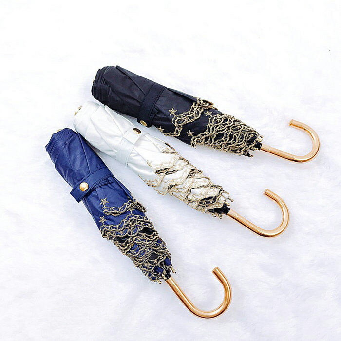 傘 日傘 ミ三折りたたみ傘 フラワーボーラー刺繍傘 折り畳み日傘 6本骨 梅雨 和傘 和風 おしゃれ 超撥水 耐風 頑丈 遮熱 遮光 レディース 軽量 かわいい おしゃれ UV対策 UPF50+ 日傘 折りたたみ 可愛い