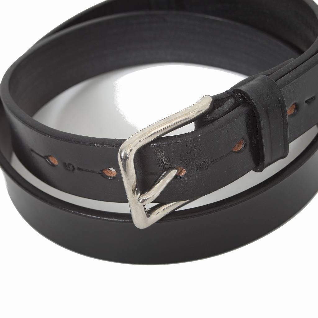 Hardy&Cleverley ハーディーアンドクレヴァリー UKサドルレザーベルト イギリス製 ブラック