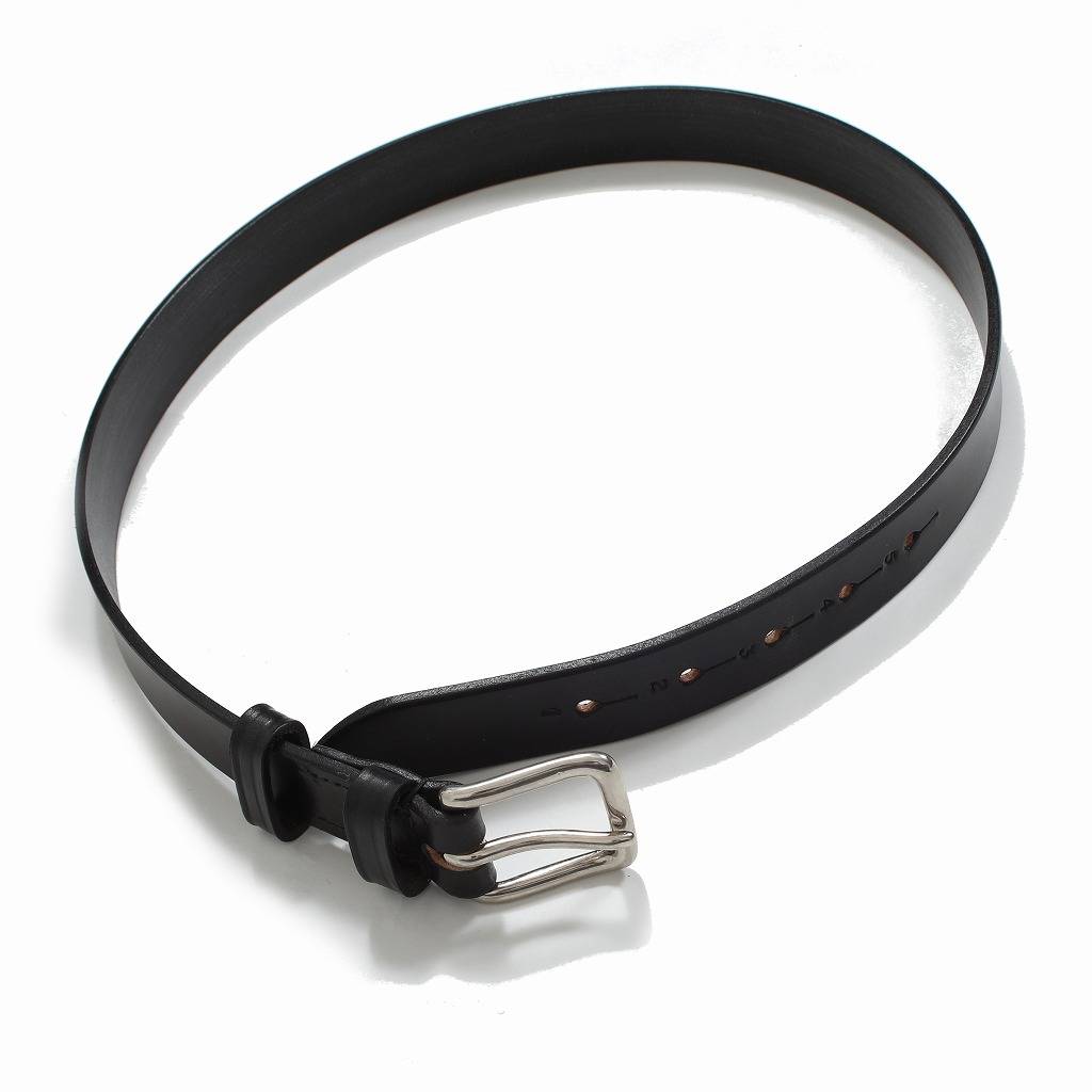 Hardy&Cleverley ハーディーアンドクレヴァリー UKサドルレザーベルト イギリス製 ブラック