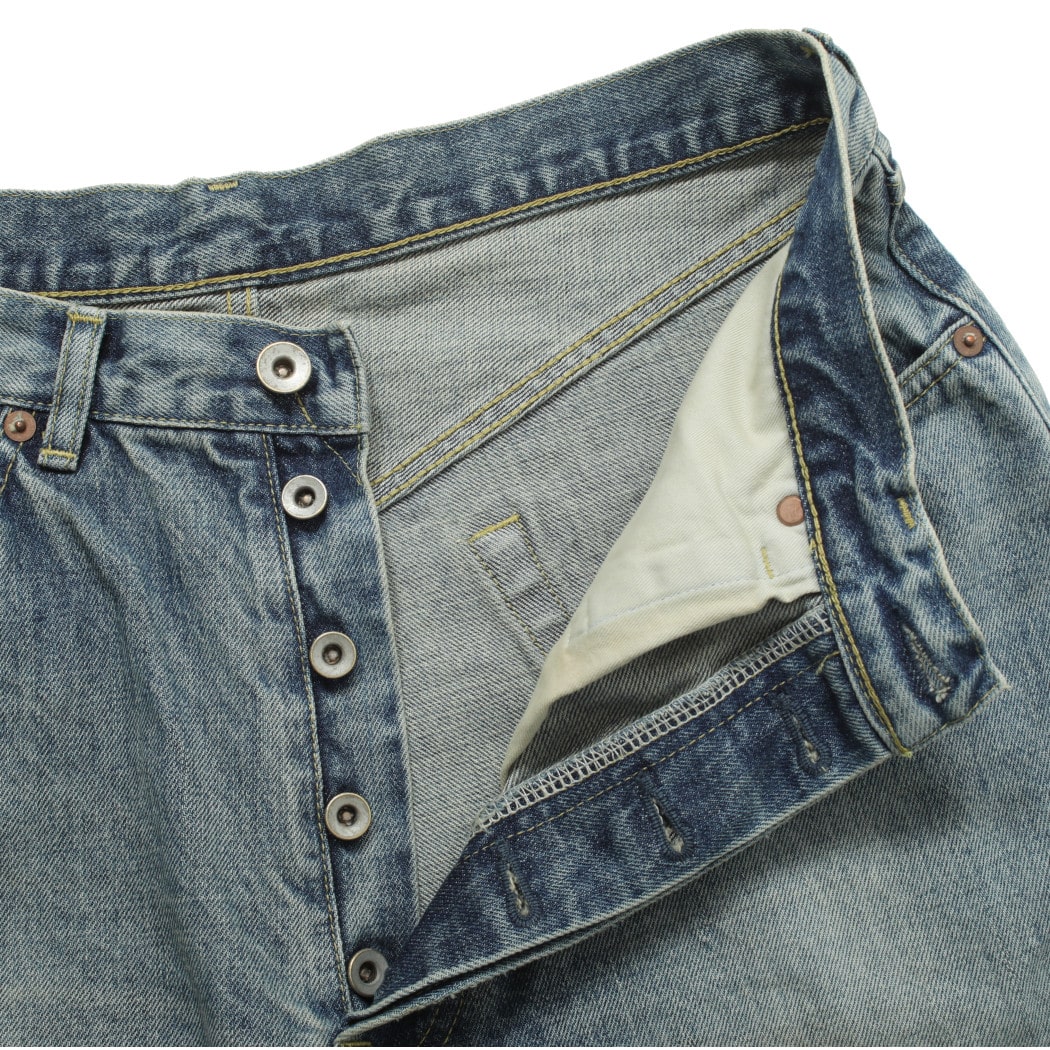 marka マーカ オーガニックコットン 13.5oz セルビッチデニム ニュー コクーンフィットジーンズ ユーズドウオッシュ