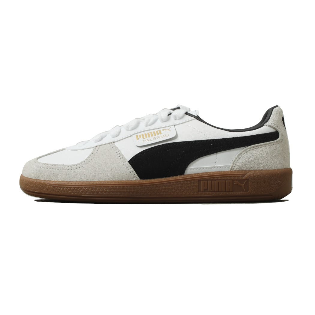 PUMA プーマ パレルモ レザー スニーカーPALERMO LTH PUMA White-Vapor Gray-Gum VA