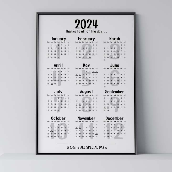 カレンダー A0 A1 A2 A3 名前入れ 日付部分を好きな言葉を変えられる 希望の月から始められる 文字入れ 壁掛け 2025 2026