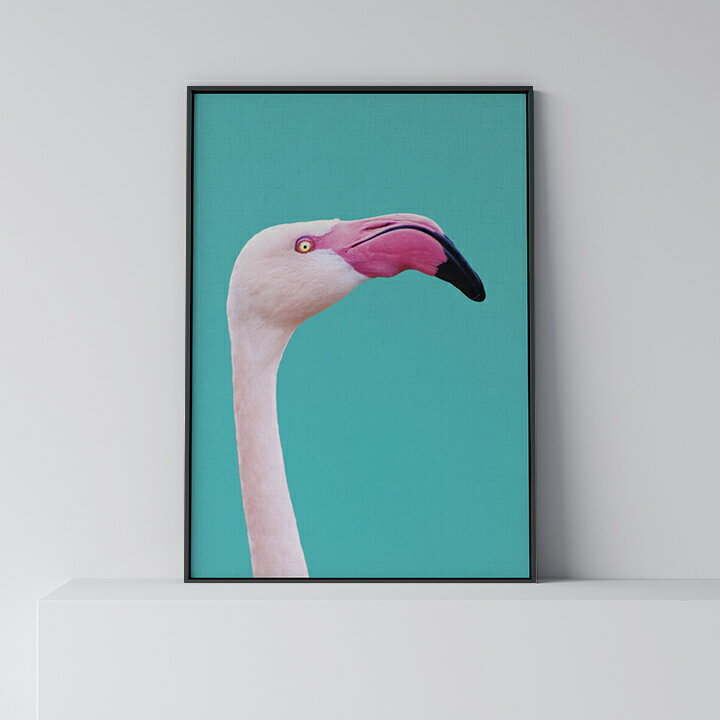 ポスター 北欧 おしゃれ インテリア アート アートパネル【 Pink Flamingo 】 フラミンゴ 鳥 モダン シンプル フレーム付き A0 A1 B1 A2 B2 A3 B3