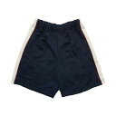 日本製 クォーターパンツ 紺 ネイビー 白ライン 男女兼用 メンズ レディース 体操服 短パン 半ズボン 大きいサイズ 部屋着