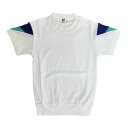 日本製 半袖体操服 丸首 白 ホワイト 男女兼用 体操着 学販品 Tシャツ メンズ レディース キッズ 男子 女子