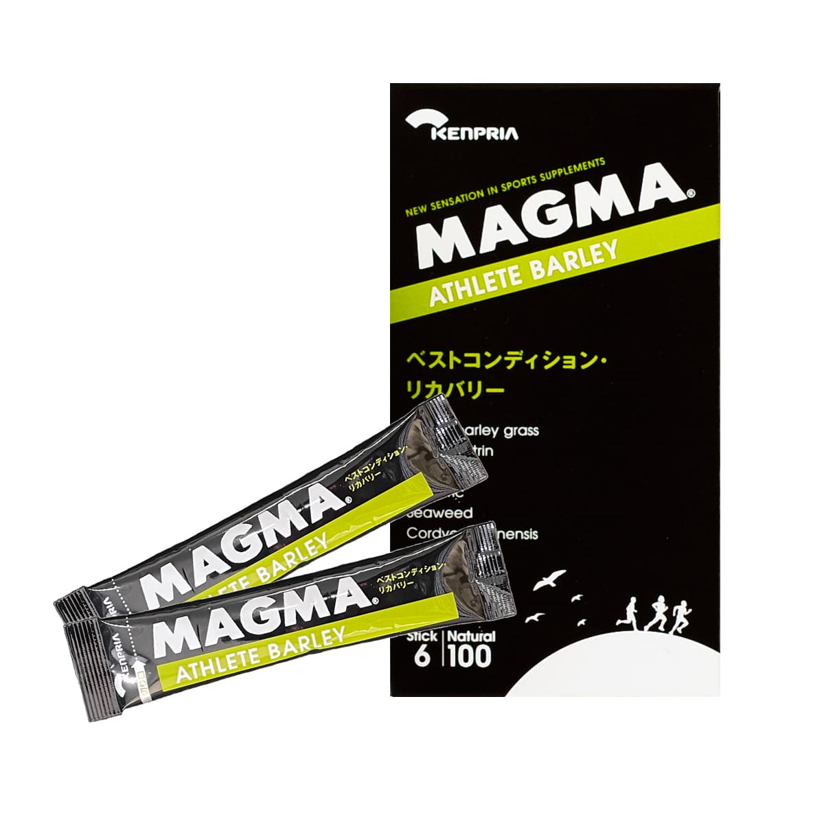 健康補助食品 マグマ アスリートバーリィ 3g×6スティック入 MAGMA ATHLETE BARLEY トレーニング ランニング レース マラソン