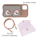 STARRY FEM 【 Ivy for LOOKWAY02 Rielsa 】アイビー スターリーフェム スマートフォンケース スマホケース レザー 革 ハード ロングストラップ ショルダー ななめ掛け フェミニン かわいい おしゃれ アイフォン あいふぉん 新生活 プレゼント