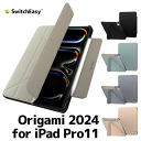 SwitchEasy Origami 2024 for iPad Pro 11 (2024) スイッチイージー 11インチ 手帳型ケース 対応 ケース カバー Apple 手帳型 スタンド 保護 スリム タブレットケース スリーブケース ApplePencilPro 収納 軽い 薄い なめらか かわいい かっこいい アイパッド くすみカラー