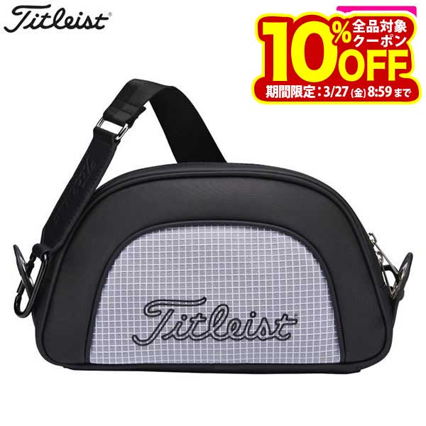 タイトリスト レディース ライトウェイト クラッチバッグ TA23CWLWK 01 ブラック×ホワイト 特価