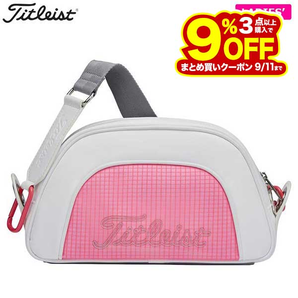 タイトリスト レディース ライトウェイト クラッチバッグ TA23CWLWK 15 ホワイト×キャンディーピンク 特価
