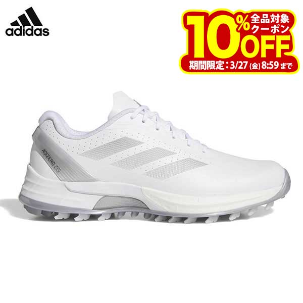 アディダス レディース W ADIZERO ZG アディゼロ ゼッドジー 25 スパイクレス ゴルフシューズ NLK63 IH9888 フットウェアホワイト/シルバーメタリック/グレーツー [2025年モデル] 特価